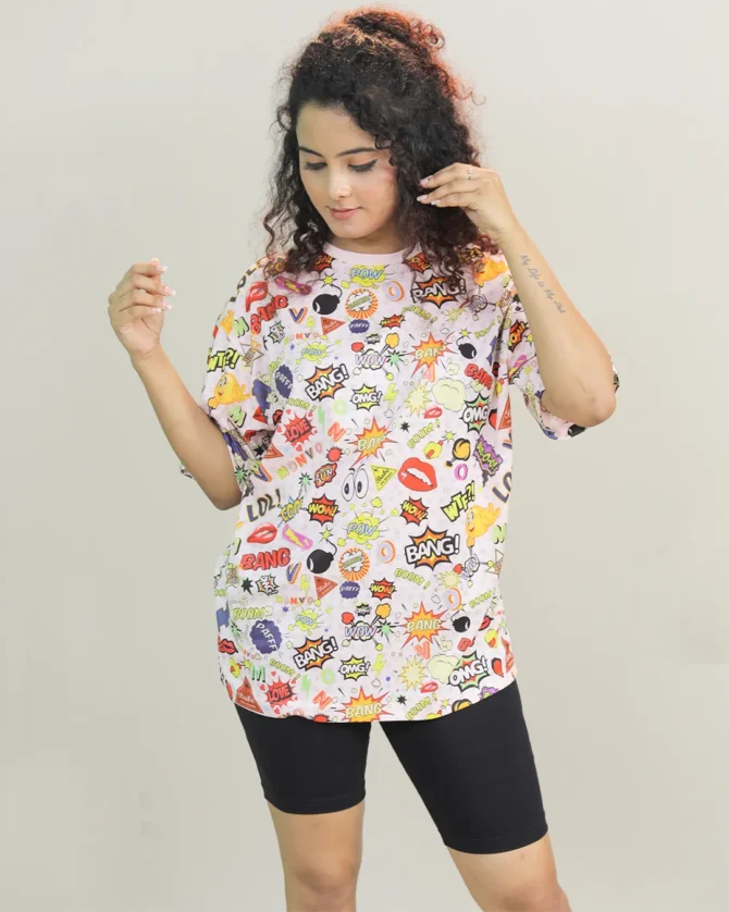 Printed Graphic Oversized T shirt