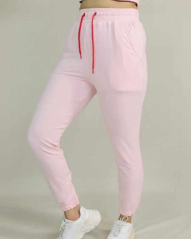 Fleece Slim fitted Jogger in Pink