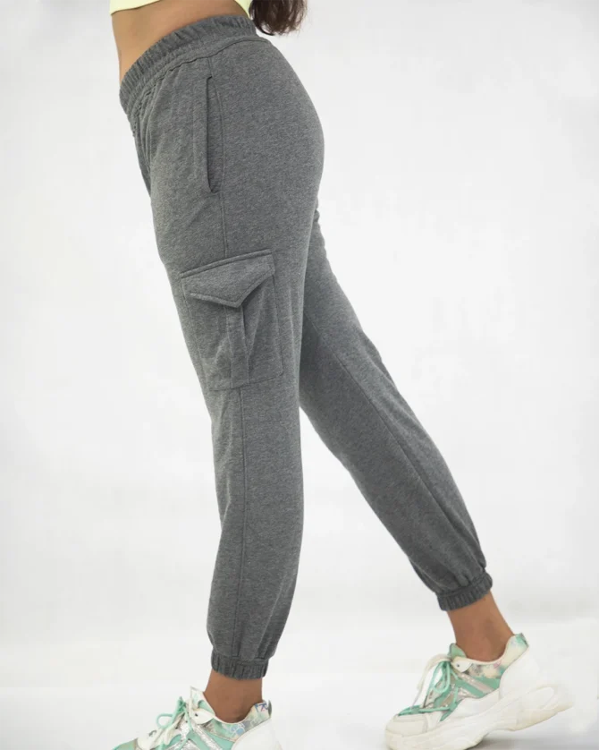 Jogger pant with Elastic waist Greymal