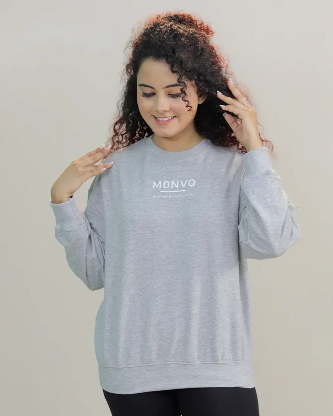 Oversized Sweat shirt Logo printed