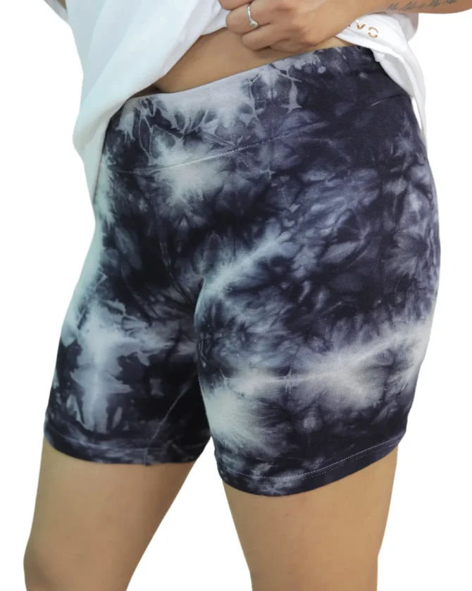 Tie & Dye Cotton Biker Short