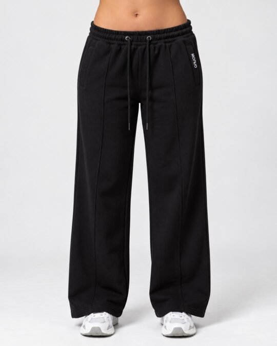 Drawstring Waist Wide Leg Sweat pant