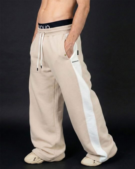 Everyday Wide-Leg Stripe Sweatpant