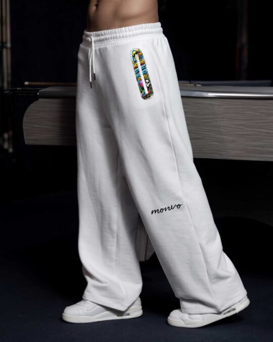 Loose Fit Graffiti Zip Jogger Pant